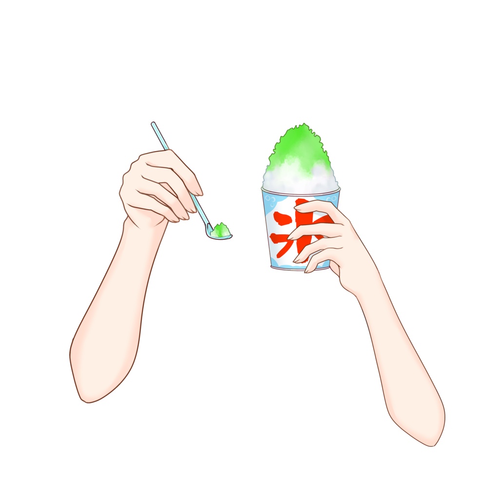 【VTuber向け】かき氷素材:高解像度版&商用利用権