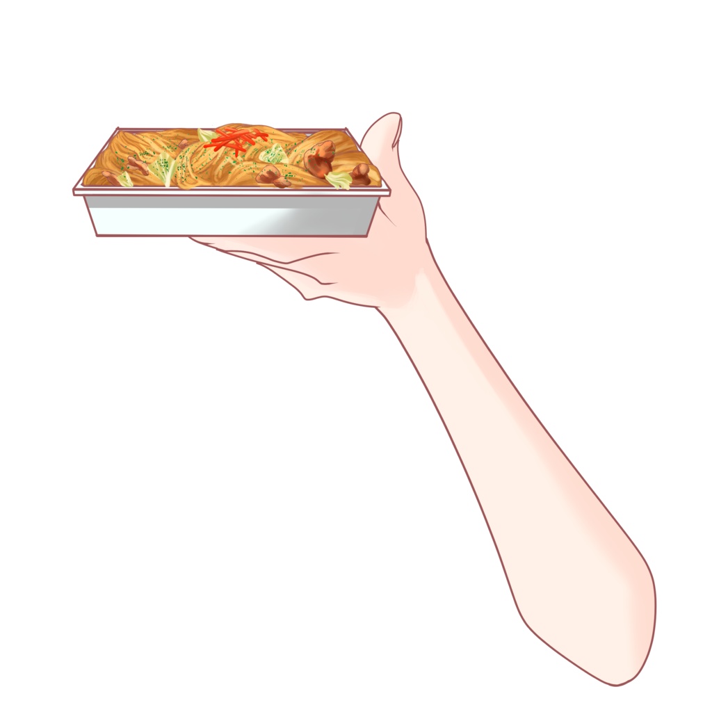【配信者向け】焼きそば素材