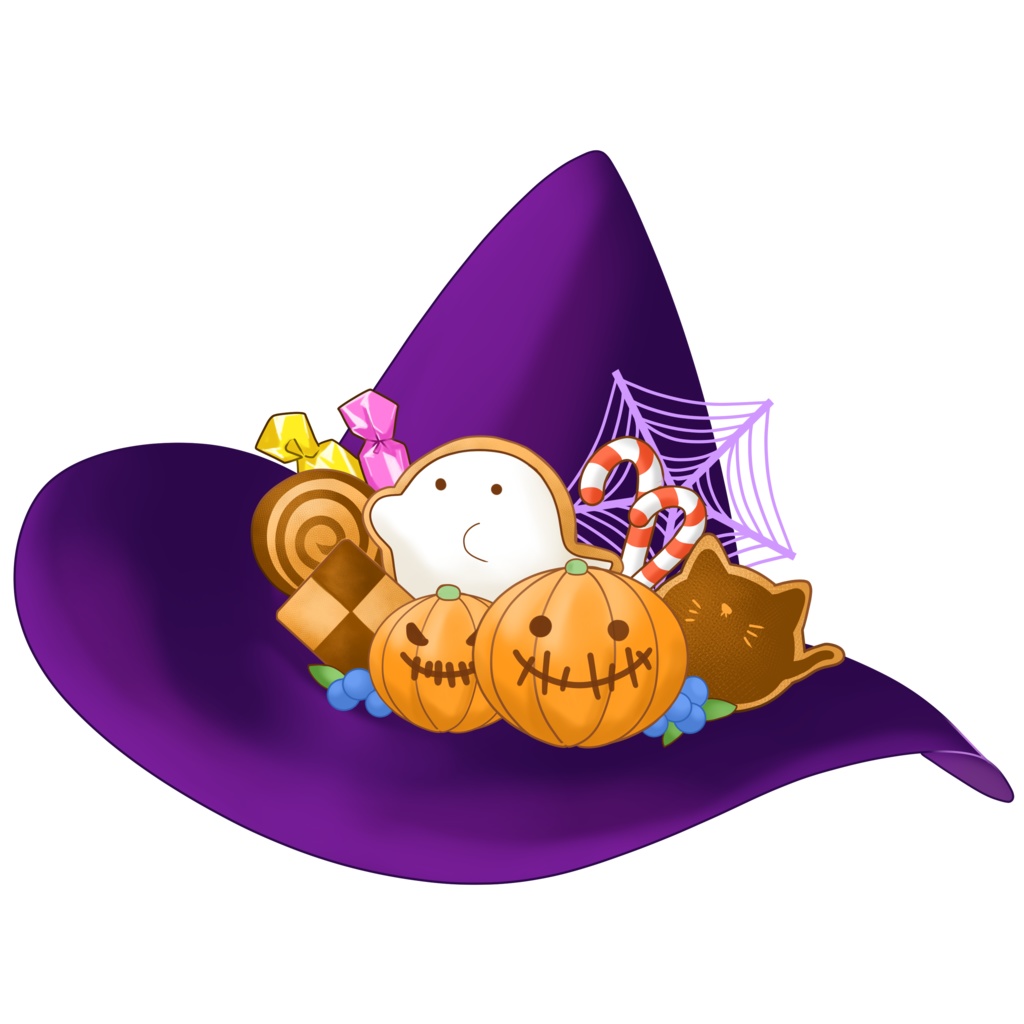 【配信者向け】ハロウィン帽子素材