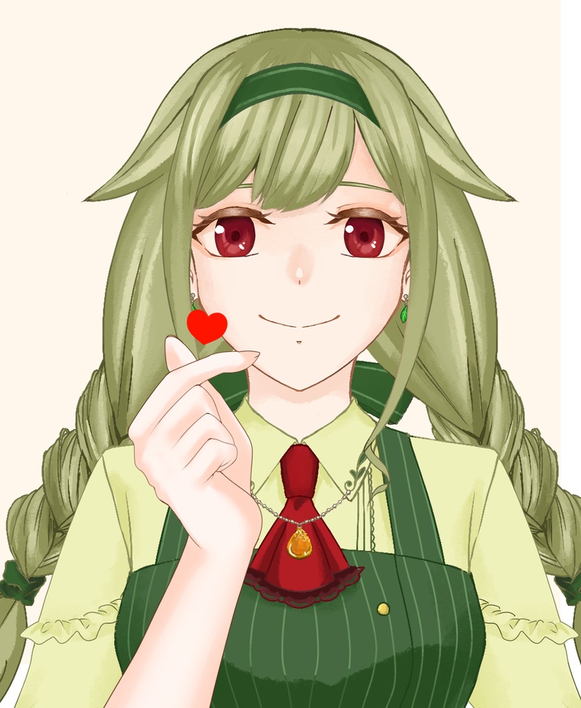 【配信者向け】指ハート素材