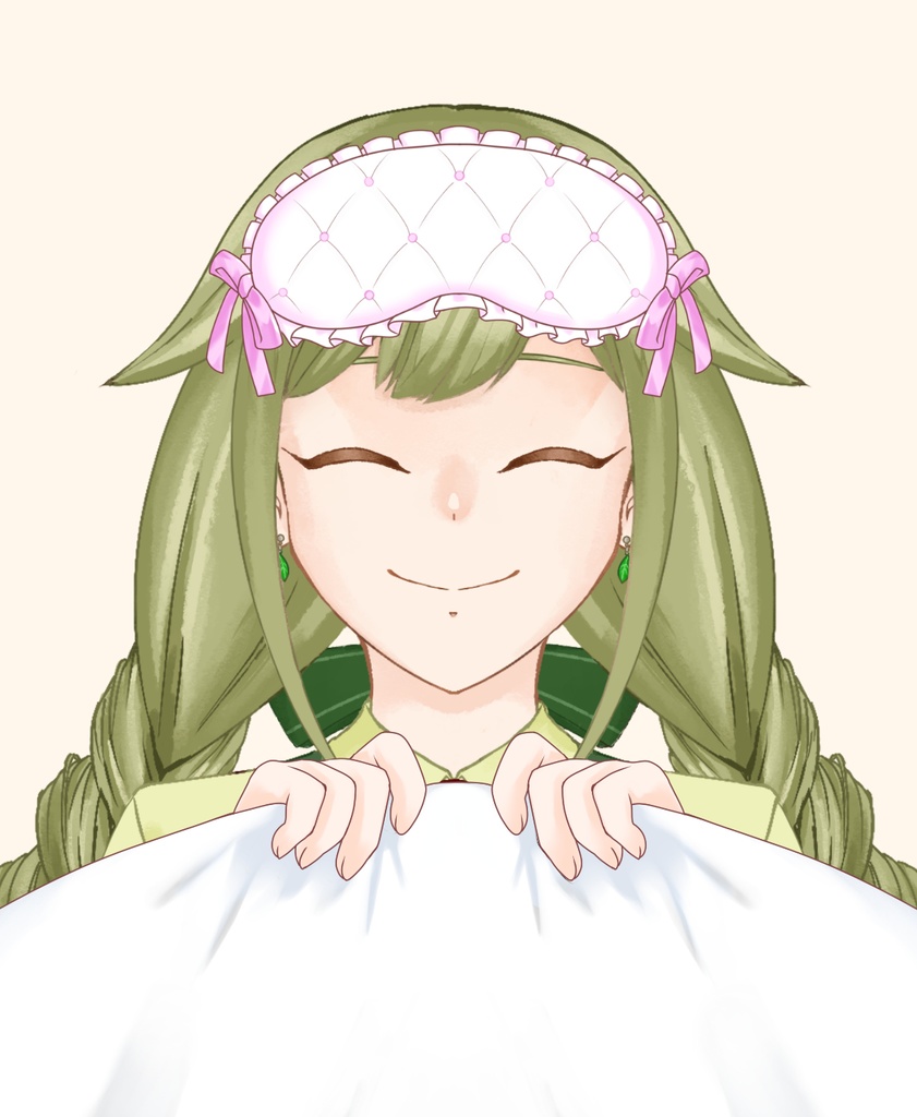 【配信者向け】お布団とアイマスク素材:高解像度版＆商用利用権
