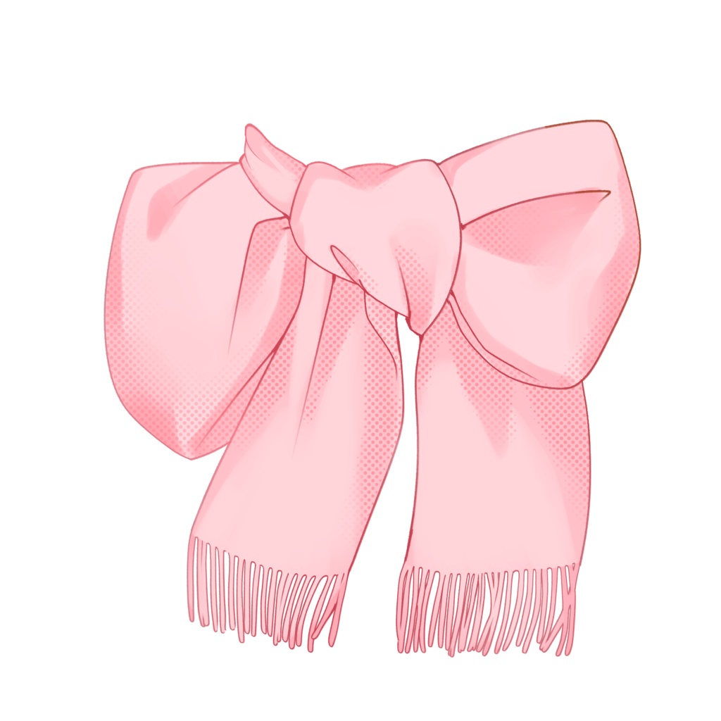 【配信者向け】リボンマフラー素材