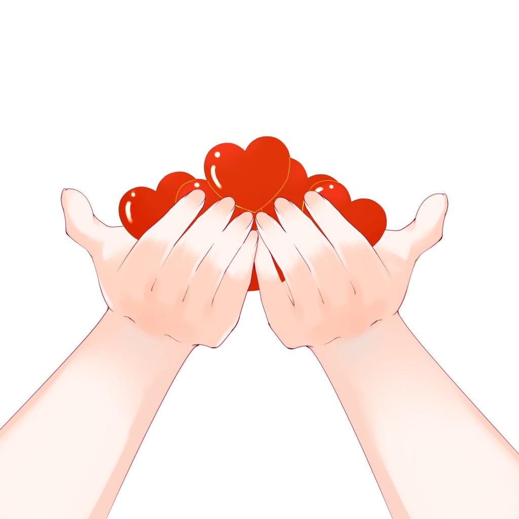 【配信者向け】ハートをたくさん持つ素材