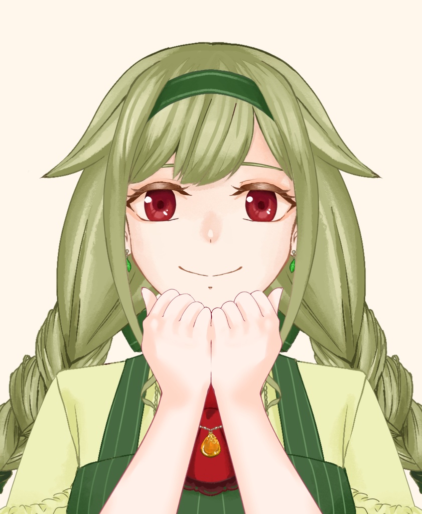 【配信者向け】顔に手を添える素材：高解像度版＆商用利用権