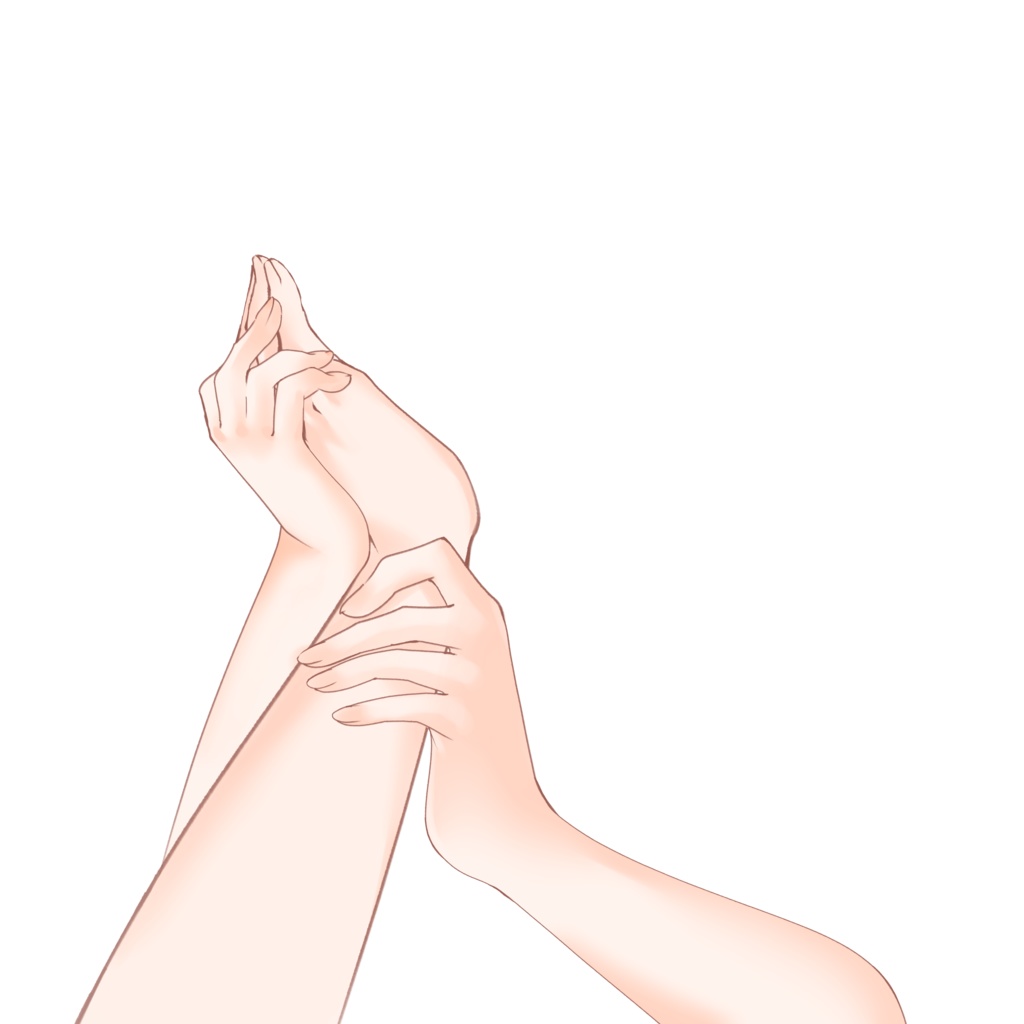 【配信者向け】頬に手を添えられる素材