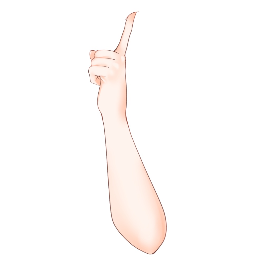 【配信者向け】頬をツンする素材