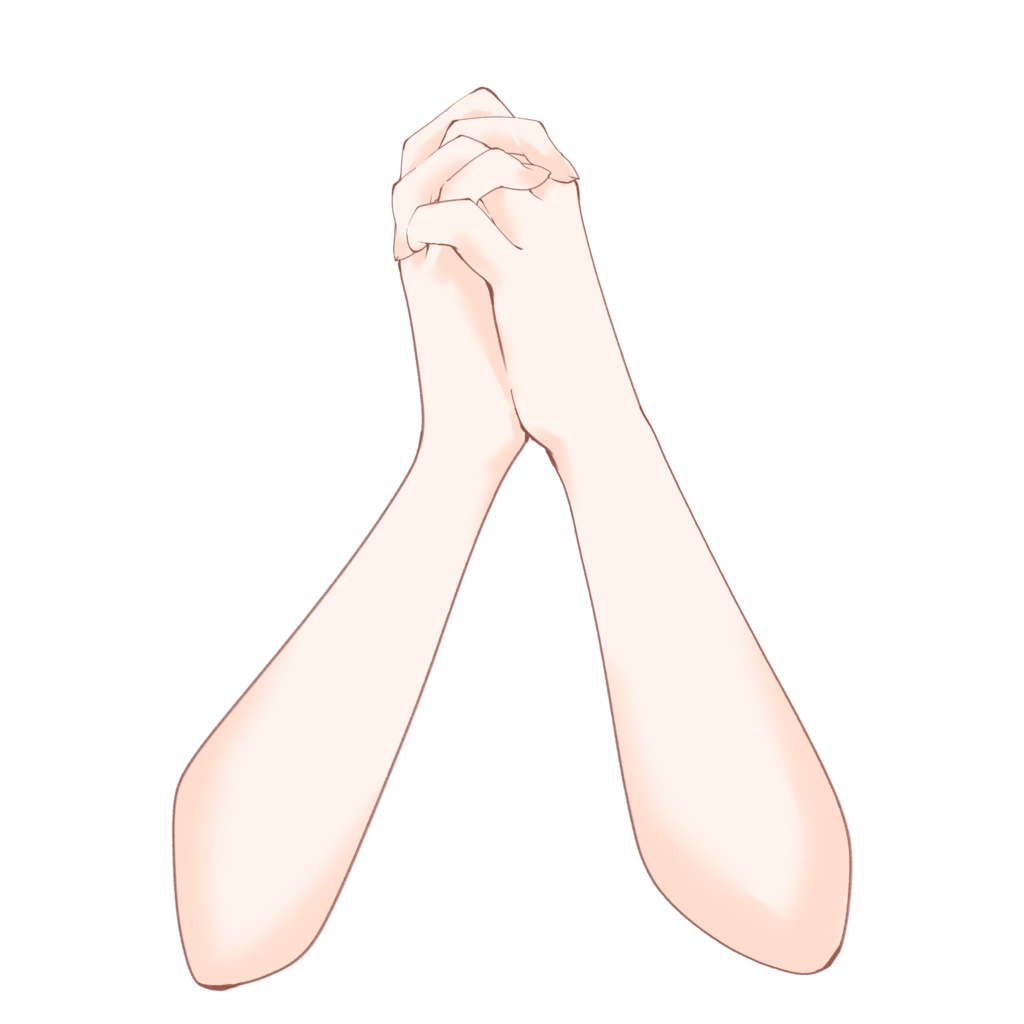 【配信者向け】お願いする手素材