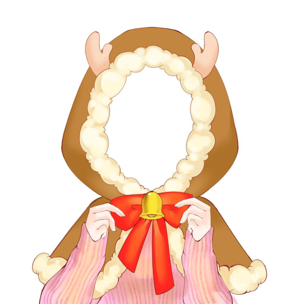 【配信者向け】トナカイフード素材