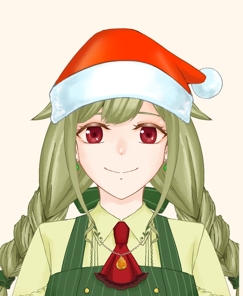 【配信者向け】サンタ帽子素材