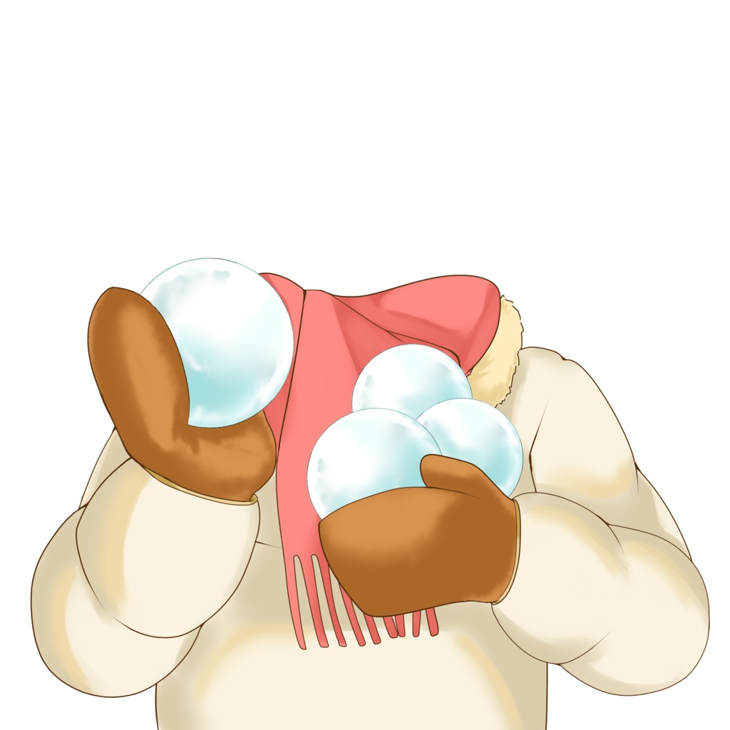 【配信者向け】雪遊び素材:差分2種あり