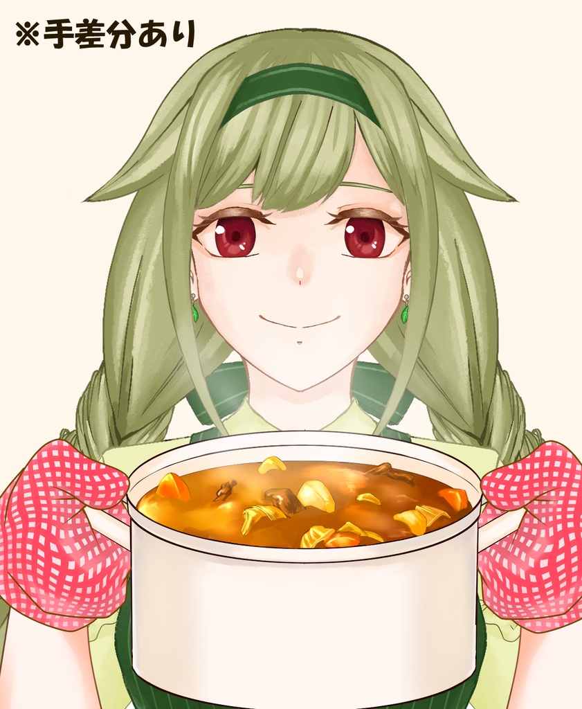 【配信者向け】手作りカレー素材:手差分2種類