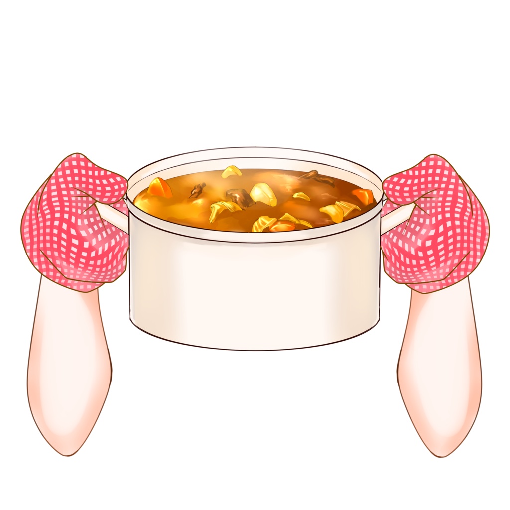 【配信者向け】手作りカレー素材:手差分2種類