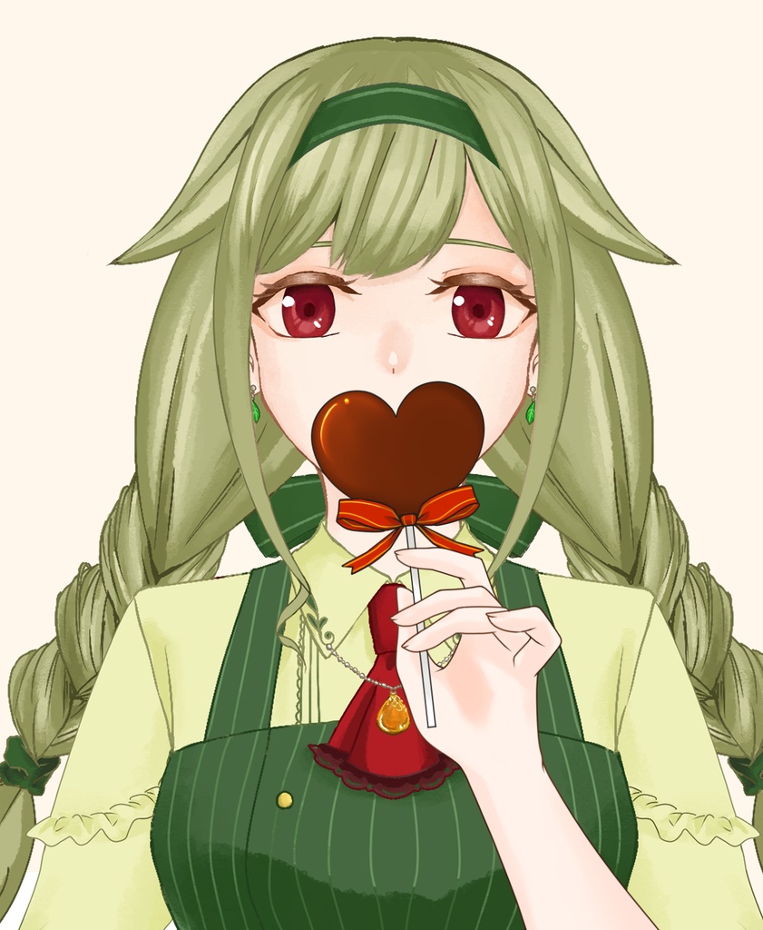 【配信者向け】チョコハート素材