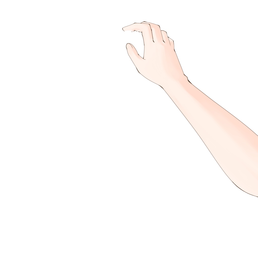 【配信者向け】なでなでする手素材