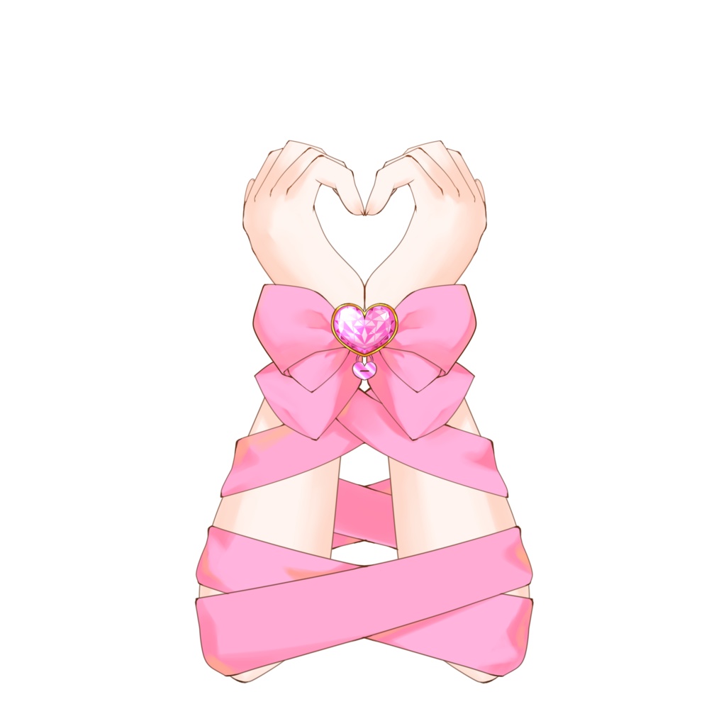 【配信者向け】リボンでつかまる素材