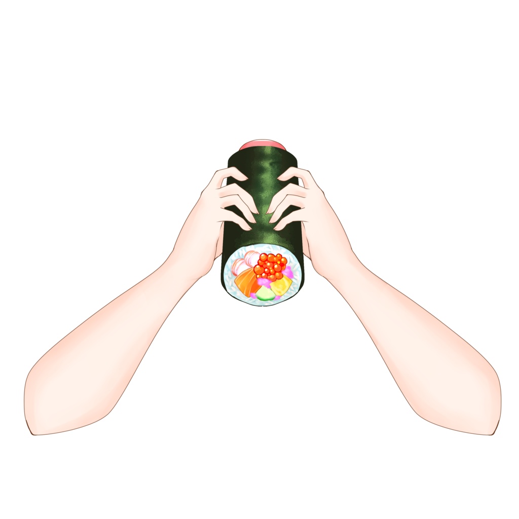 【VTuber向け】恵方巻を食べる素材