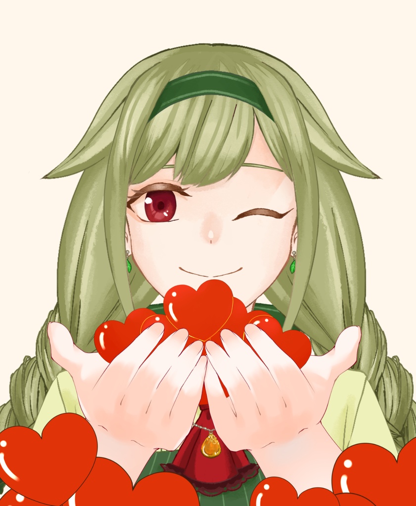 【VTuber向け】ハートに埋もれる素材