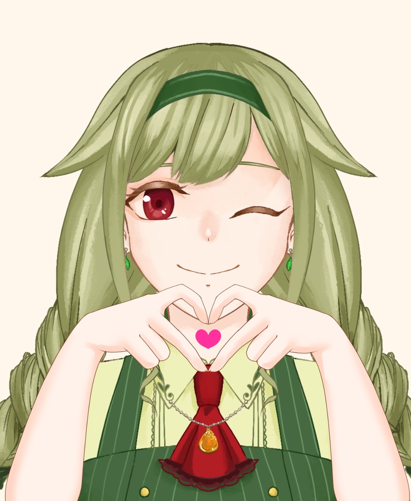 【VTuber向け】ハート手素材