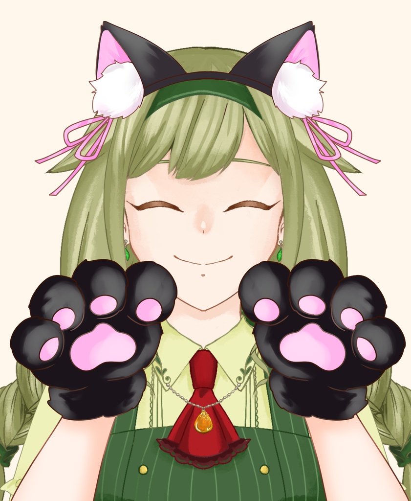 【配信者向け】猫なりきりセット素材:高解像度版&商用利用権