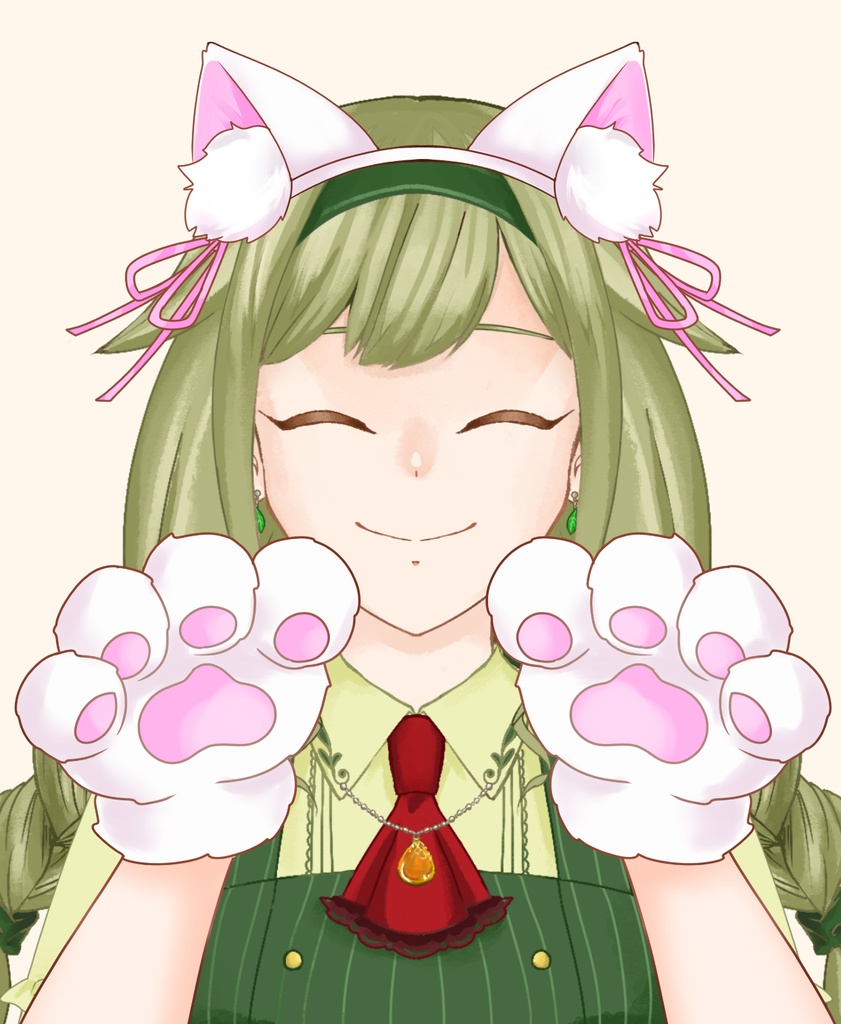 【配信者向け】猫なりきりセット素材:高解像度版&商用利用権