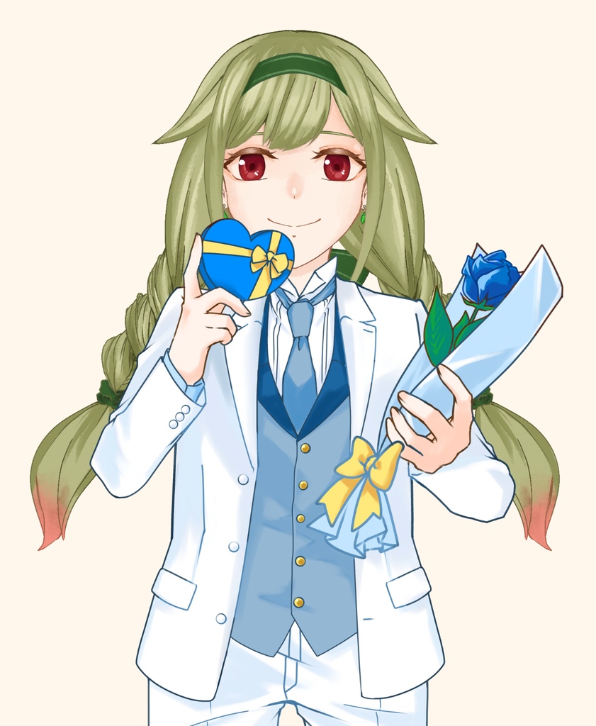 【VTuber向け】白タキシード素材:高解像度版&商用利用権