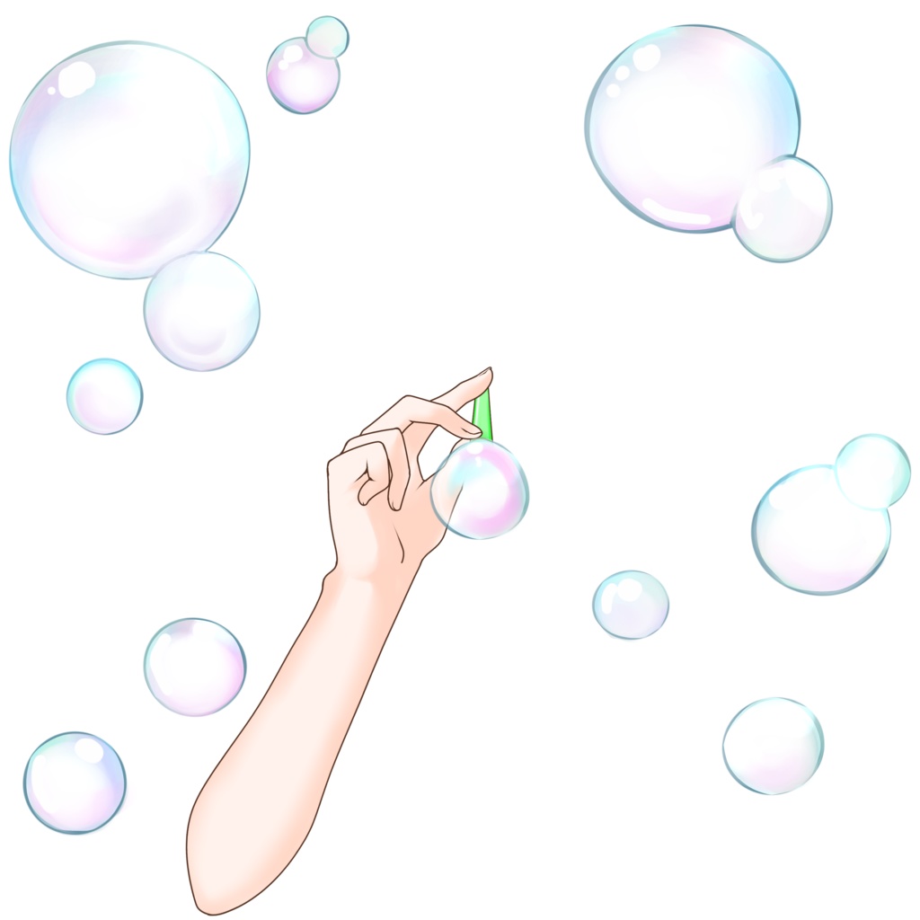 【配信者向け】シャボン玉素材:高解像度版&商用利用権