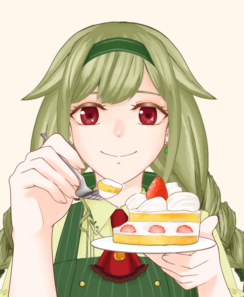 【配信者向け】ケーキをあーんする手素材:高解像度版&商用利用権