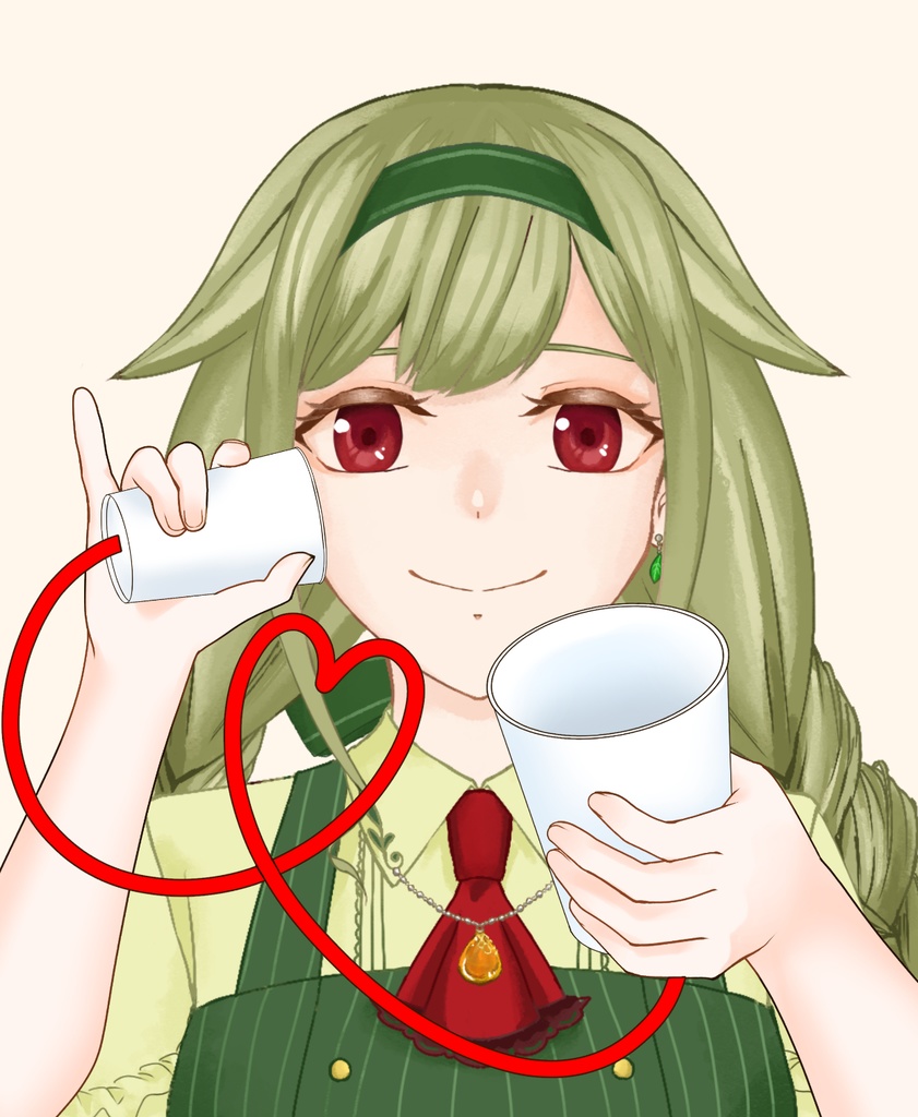 【配信者向け】糸電話素材：高解像度版＆商用利用権