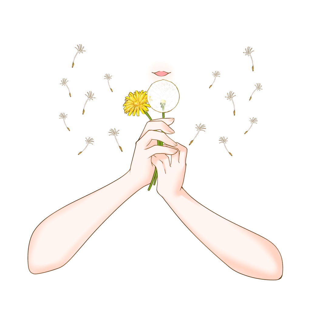 【配信者向け】タンポポ素材:高解像度版&商用利用権