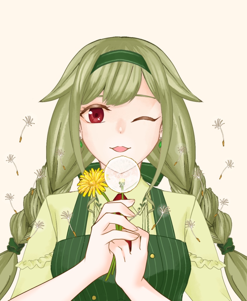 【配信者向け】タンポポ素材：高解像度版＆商用利用権