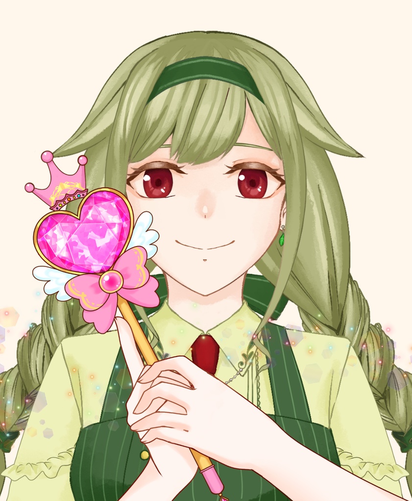 【VTuber向け】魔法少女風ステッキ素材：高解像度版＆商用利用権