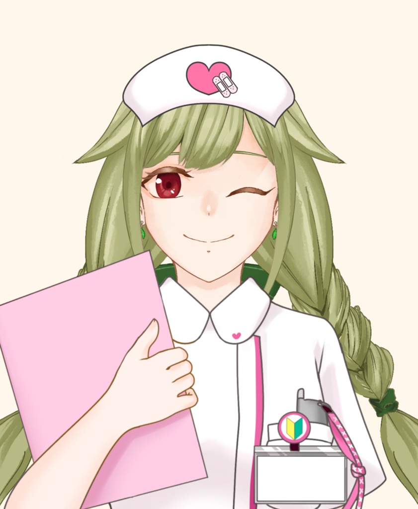【VTuber向け】看護師衣装素材：高解像度版＆商用利用権