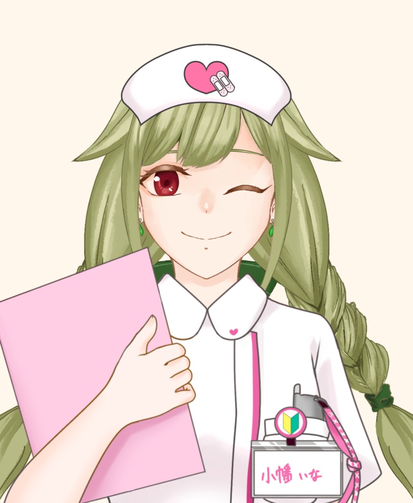 【VTuber向け】看護師衣装素材:高解像度版&商用利用権