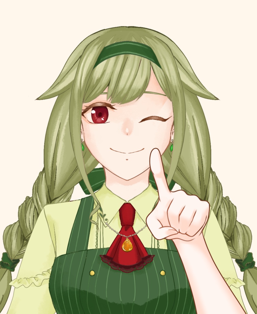 【VTuber向け】指をさす素材