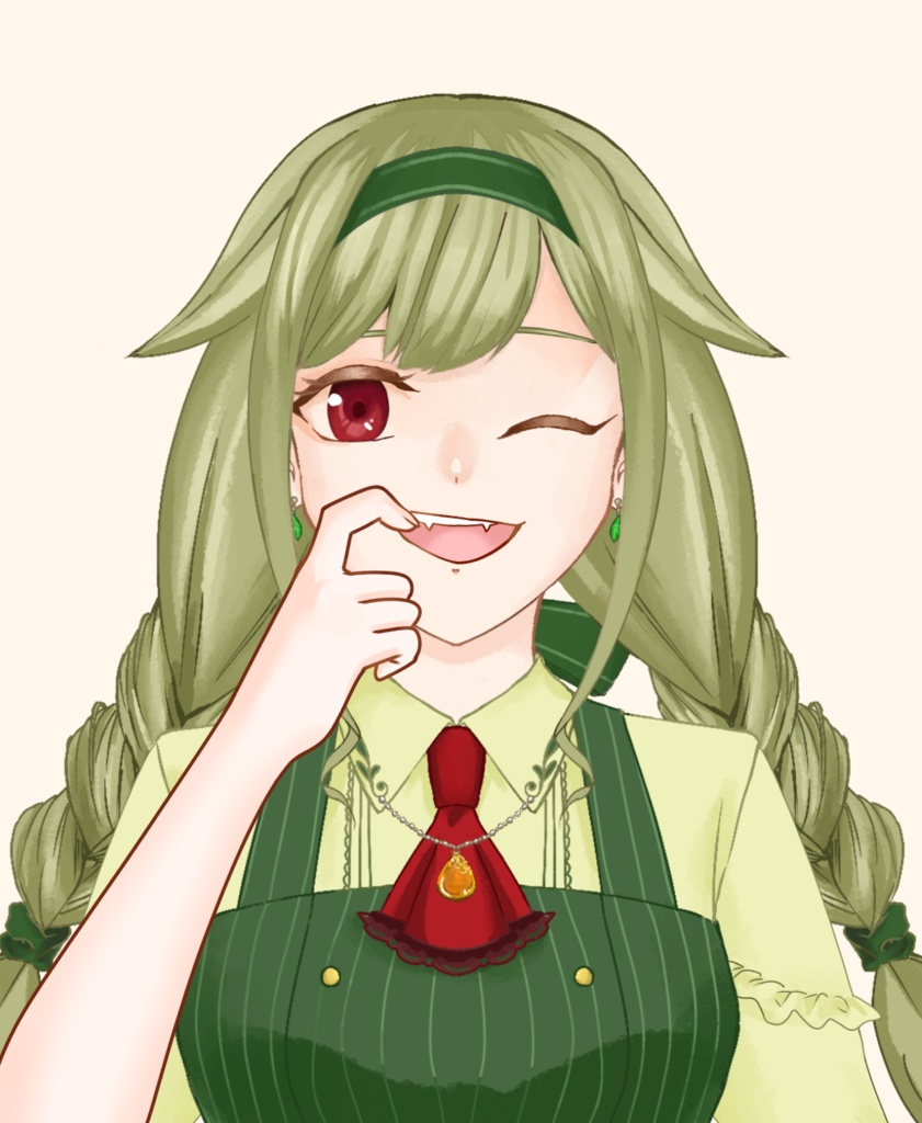 【VTuber向け】八重歯を見せる素材：高解像度版＆商用利用権