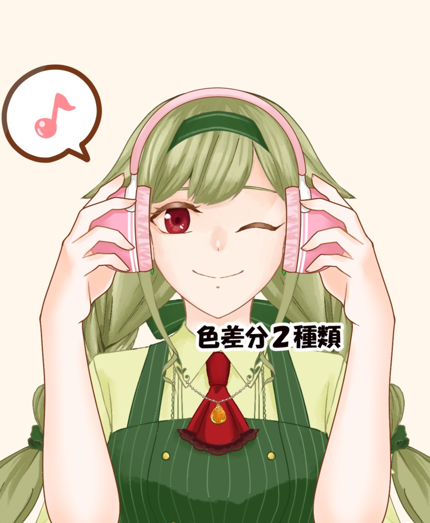 【VTuber向け】ヘッドフォン素材：高解像度版＆商用利用権