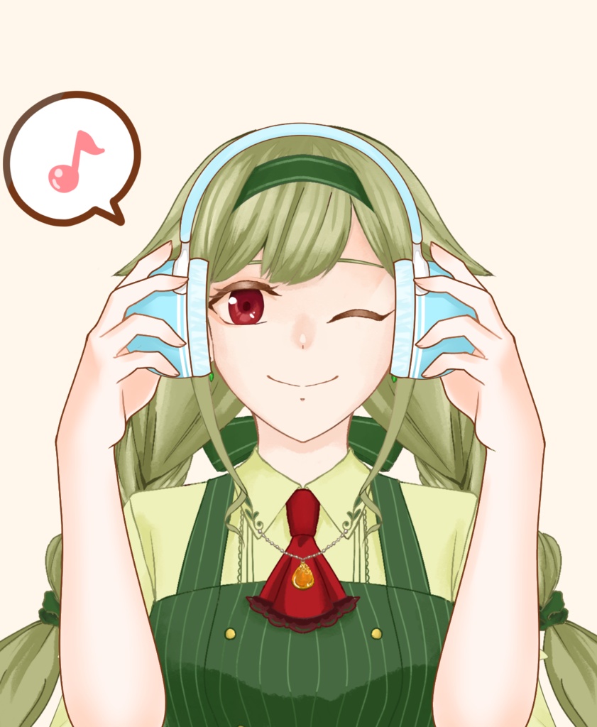 【VTuber向け】ヘッドフォン素材:高解像度版&商用利用権