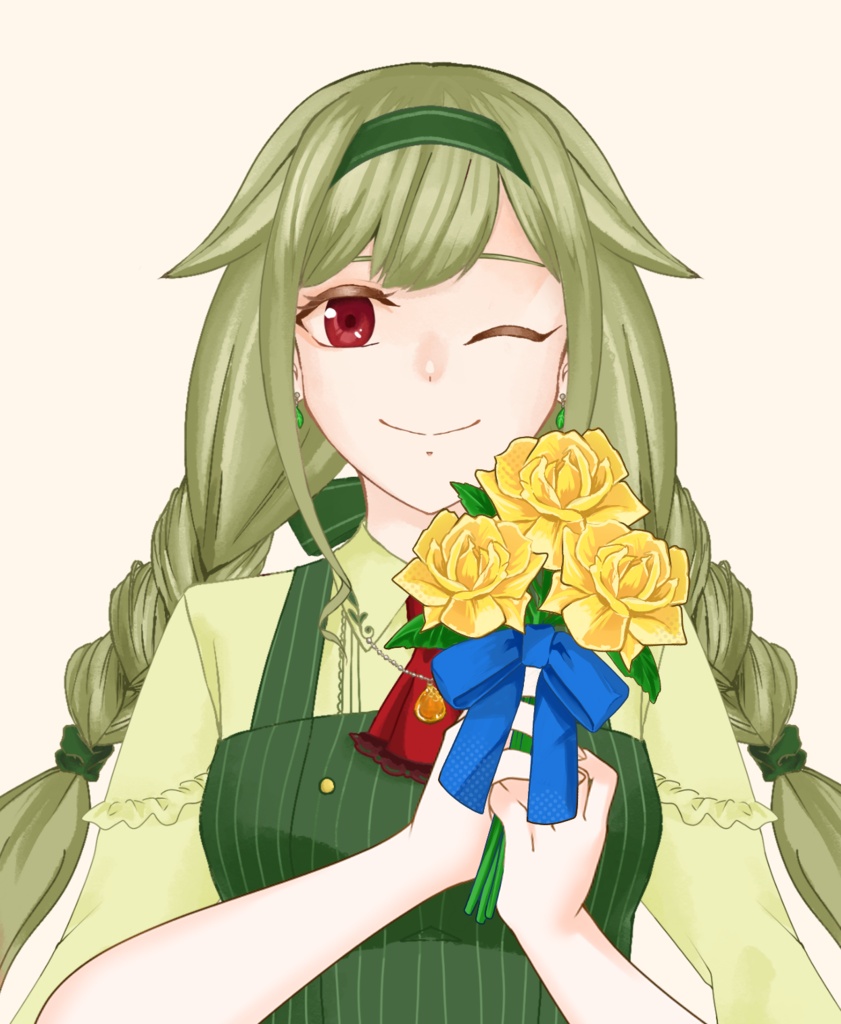 【VTuber向け】黄色の薔薇素材:高解像度版&商用利用権