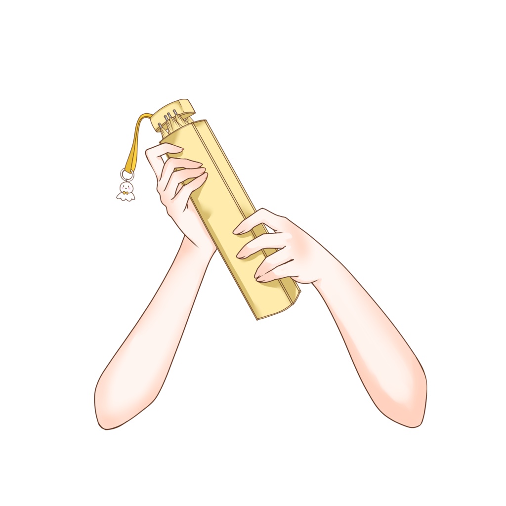 【VTuber向け】折りたたみ傘を渡す手素材:高解像度版&商用利用権