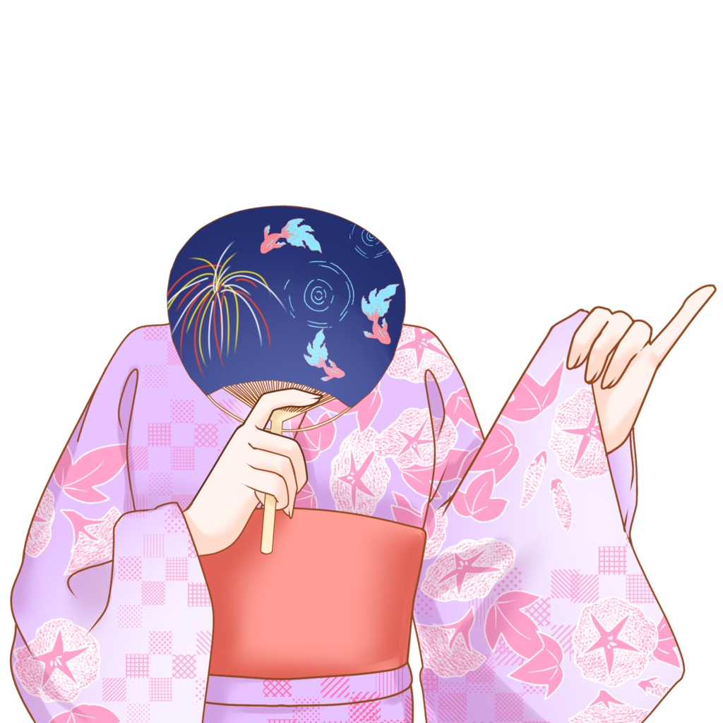 【VTuber向け】浴衣素材(4色セット):高解像度版&商用利用権