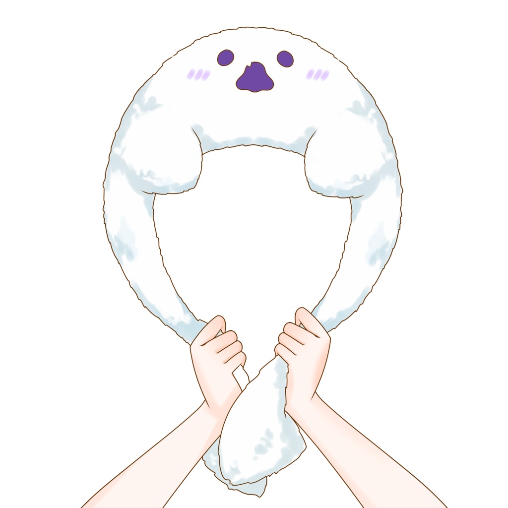 【VTuber向け】おばけ帽子素材:高解像度版&商用利用権