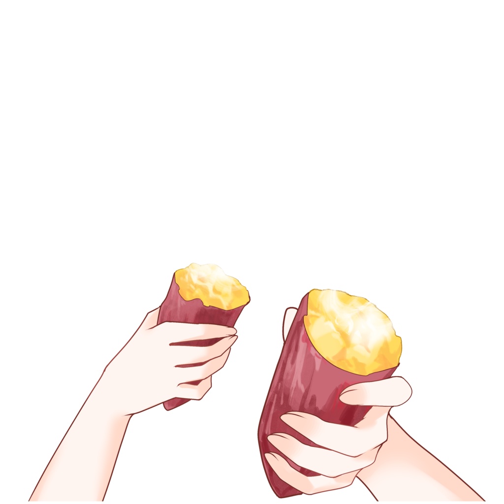 【VTuber向け】焼き芋素材:高解像度版&商用利用権