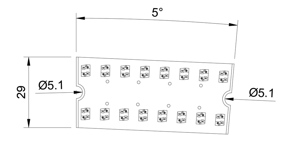 【1/80 16.5mm】【3Dデータ】曲線スラブR790_R730_5°