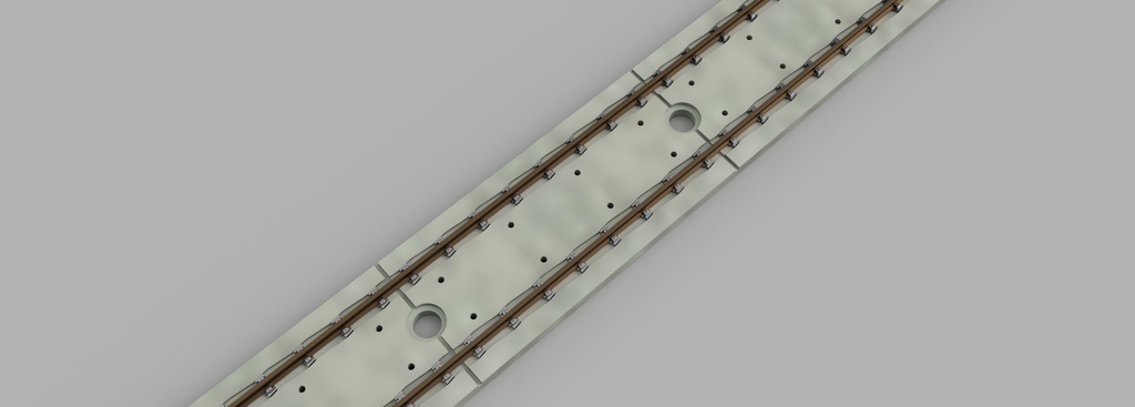 【1/80 16.5mm】【3Dデータ】A-151(A-153)型直線軌道スラブ 61.5㎜