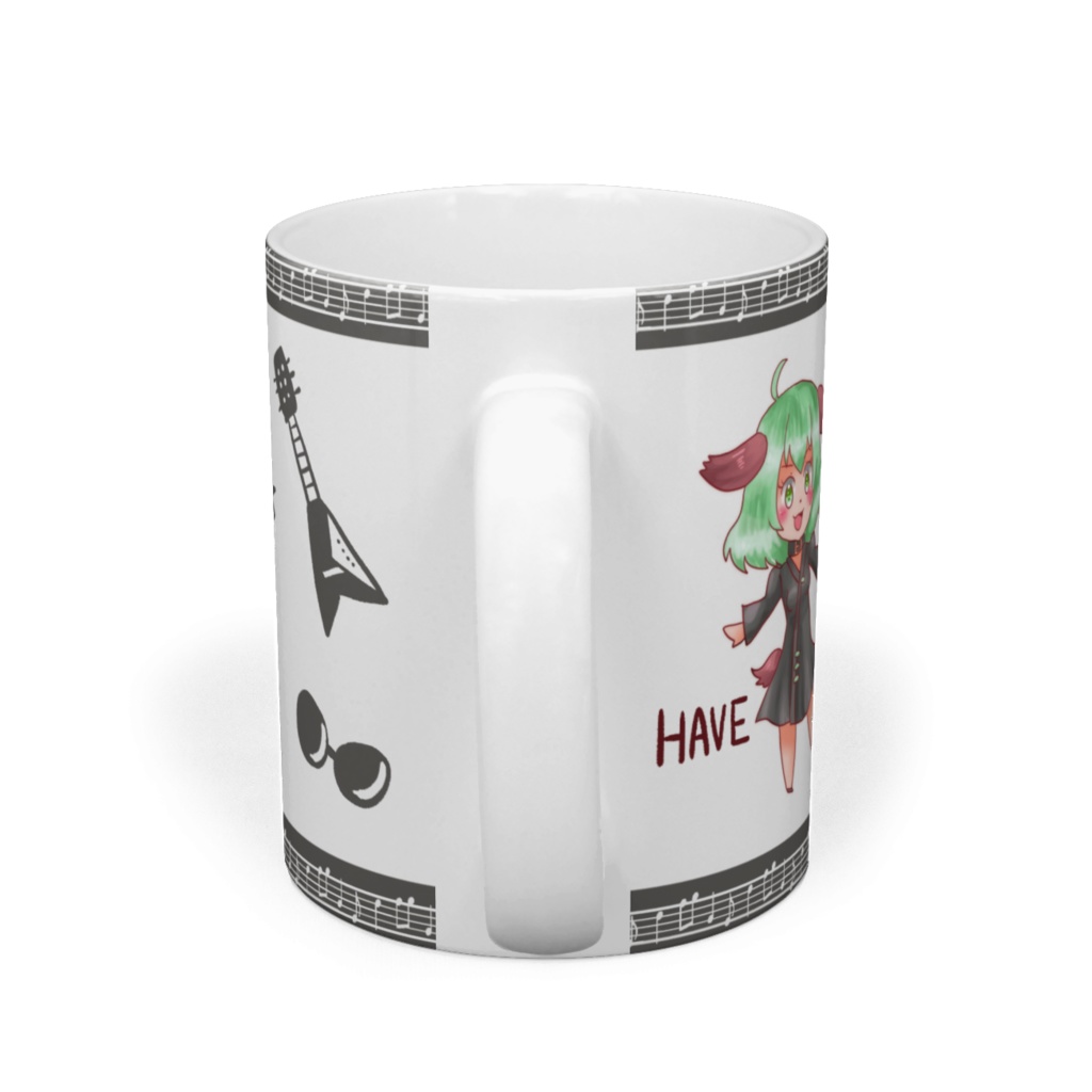 鳥獣伎楽マグカップ