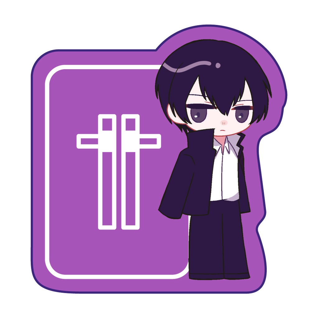 カラーアクリルキーホルダー