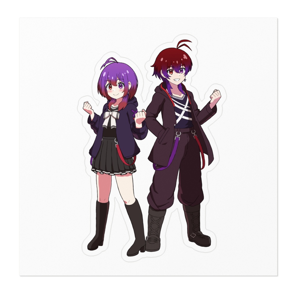 【誕生日2023】ステッカー(夢喰&夢久那)