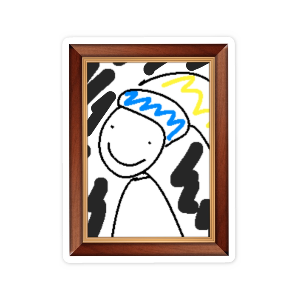 【8周年】スマホステッカー(青ターバンの女)