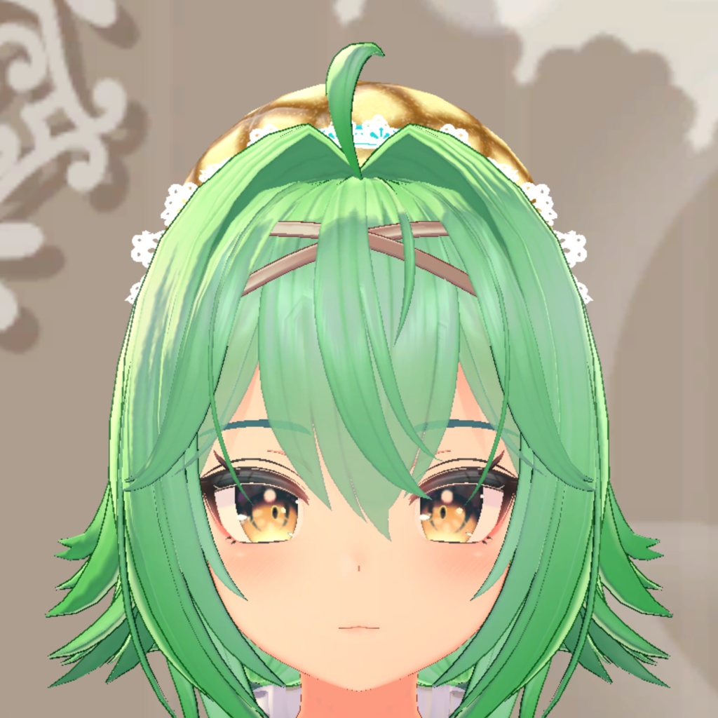 3Dモデル「レース付きメロンパンベレー」カラー5色あり