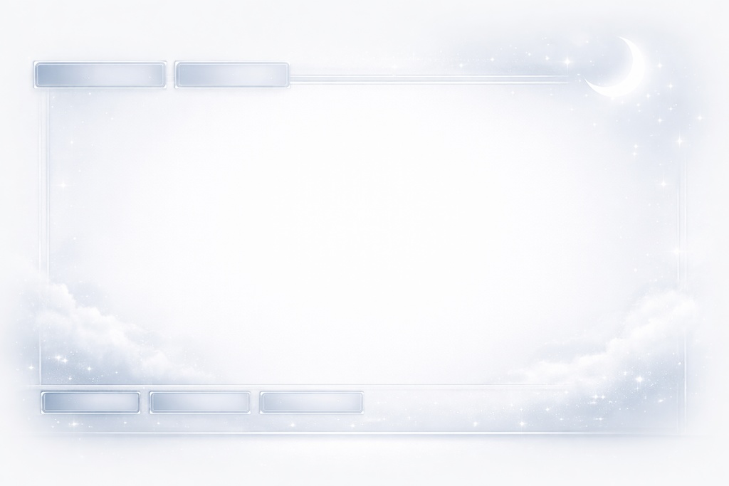 🤍 WhiteLull Calm Background （配信背景・白基調 癒し空間）